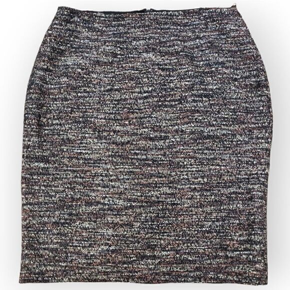 Lafayette 148 Tweed back zip classic pencil skirt size L *check measurements - Picture 4 of 10